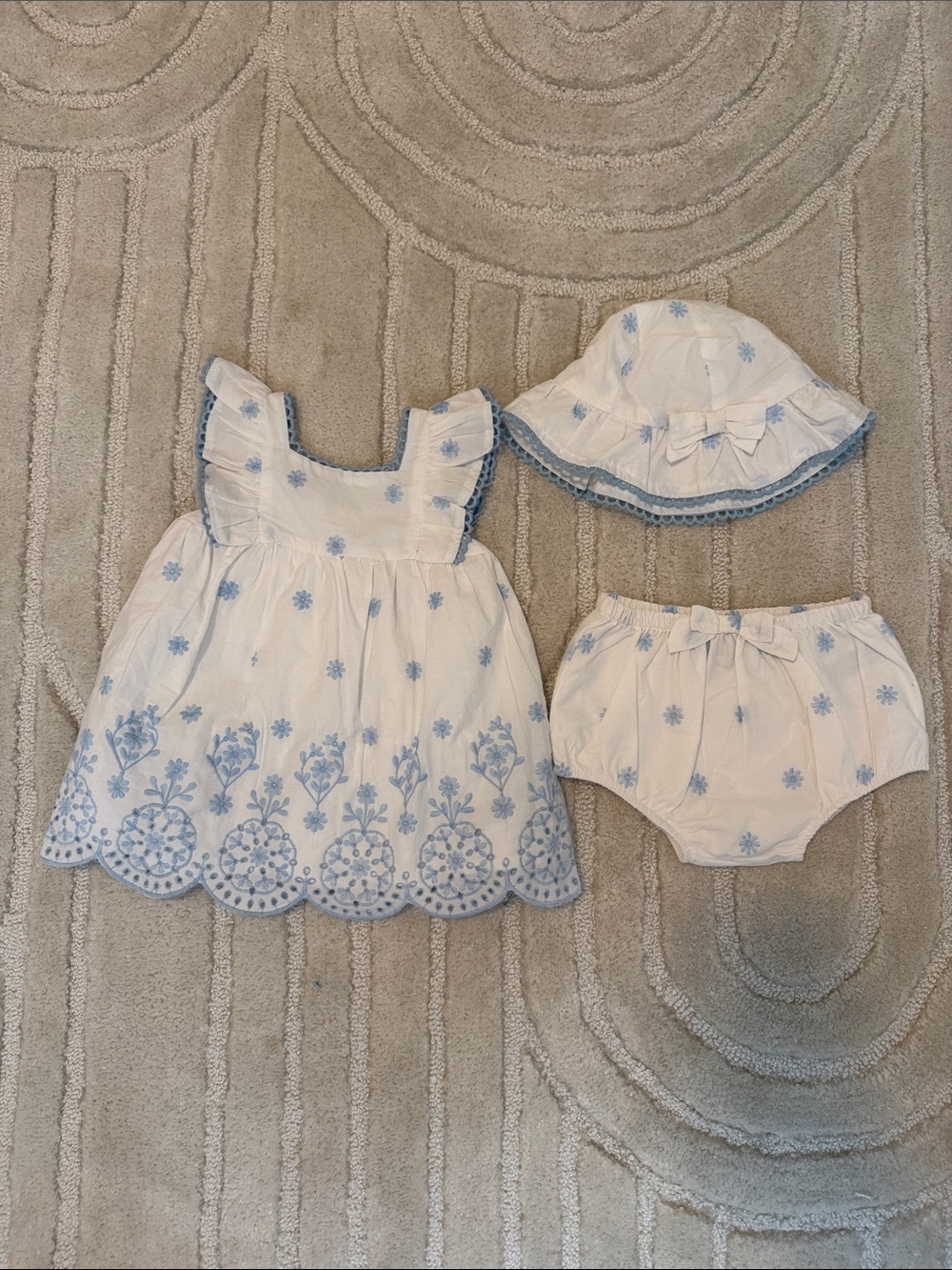 Rachel Zoe Embroidered Smocked Baby Dress